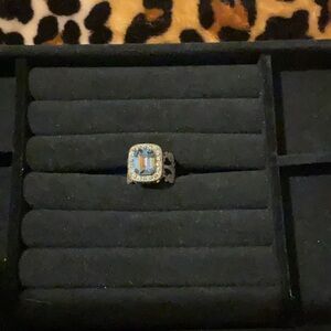 Sorrelli Silver Ring with Blue Accent